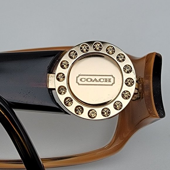 Coach Rosa 583 Tortoise Changeable Temple Icon Eyeglasses Frame w Case 52-17-135 - Picture 10 of 16